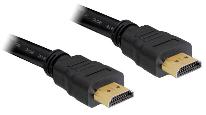Laidas Delock High Speed HDMI /Ethernet 4K HDMI male, HDMI male, 1 m