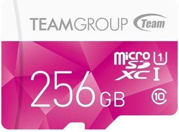 Team Group Color 256GB microSDXC UHS-1 w/Adapter Pink