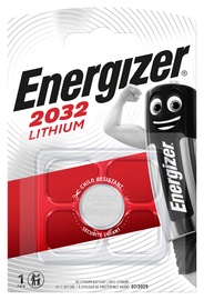 Baterijas Energizer CR2032, CR2032, 3 V, 1 gab.