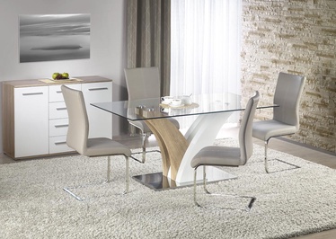 Pusdienu galds Halmar Vilmer White/Sonoma Oak, 1600x900x760 mm
