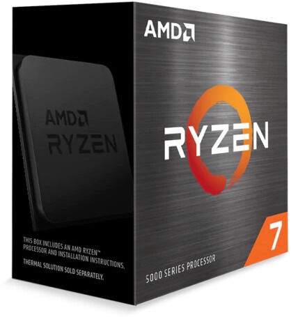 Procesors AMD Ryzen 7 5800X 3.8GHz 32MB BOX 100-100000063WOF, 3.8GHz, AM4, 32MB