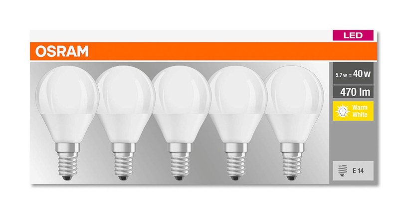 Лампочка Osram Сменная LED, белый, E14, 5 Вт, 470 лм
