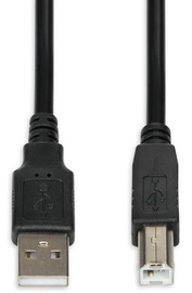 Vads iBOX USB to USB USB 2.0 A male, USB 2.0 B male, 3 m, melna