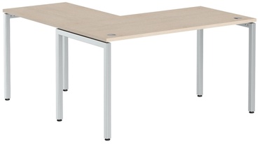 Skyland Corner Table XTEN-S XSCT 1415 Oak Tiara/Aluminum