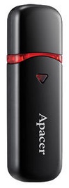 USB mälupulk Apacer AH333 Black, USB 2.0, 32 GB