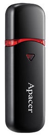 USB atmintinė Apacer AH333, juoda, 32 GB