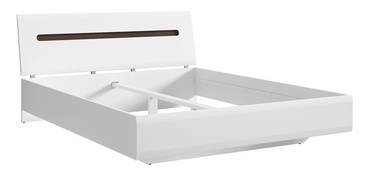 Black Red White Azteca Bed 160x200cm White
