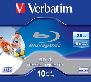 Verbatim BD-R Printable 6X 25GB Jewel Box