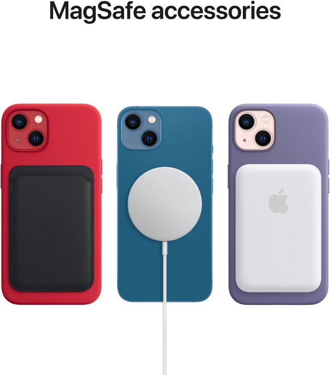 Чехол для телефона Apple Silicone Case with MagSafe, Apple iPhone 13 mini, красный