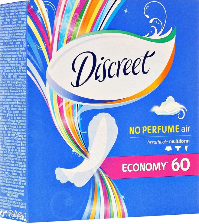 Higieniniai paketai Discreet, Normal, 60 vnt.