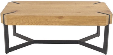 Žurnālgaldiņi Halmar Lavida, melna/ozola, 1100 mm x 600 mm x 430 mm