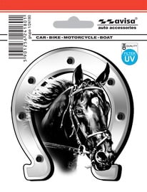 Наклейка на машину Avisa Horse, 9.2 см x 10 см
