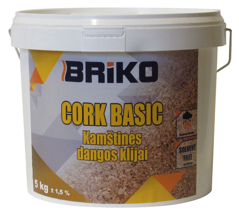 Līme korķa segumi Briko Cork Basic, 5 kg