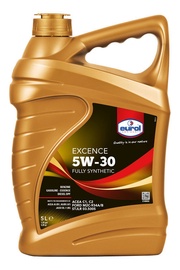 Motoreļļa Eurol 5W - 30, sintētiskais, vieglajam auto, 5 l