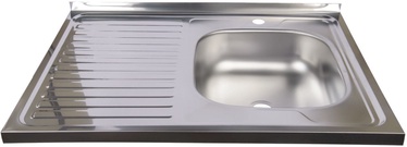 Diana Kitchen Sink Right Chrome 800x600mm