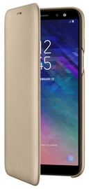 Samsung Galaxy A6 Wallet Case Gold
