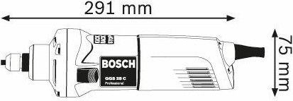 Электрическая шлифовальная машина Bosch GGS 28 C, 600 Вт