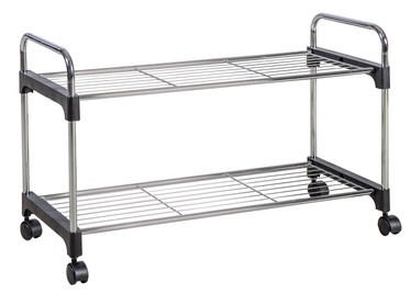 Apavu plaukts Home4you Betsy 2 Chrome, 800x305x475 mm