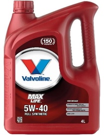 Машинное масло Valvoline 5W - 40, синтетический, для легкового автомобиля, 4 л