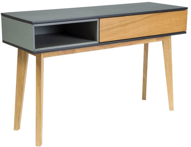 Консольный стол, коричневый/серый, 120 см x 40 см x 75 см