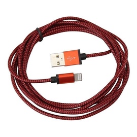 Platinet Braided Cable USB To Lightning 2m Red