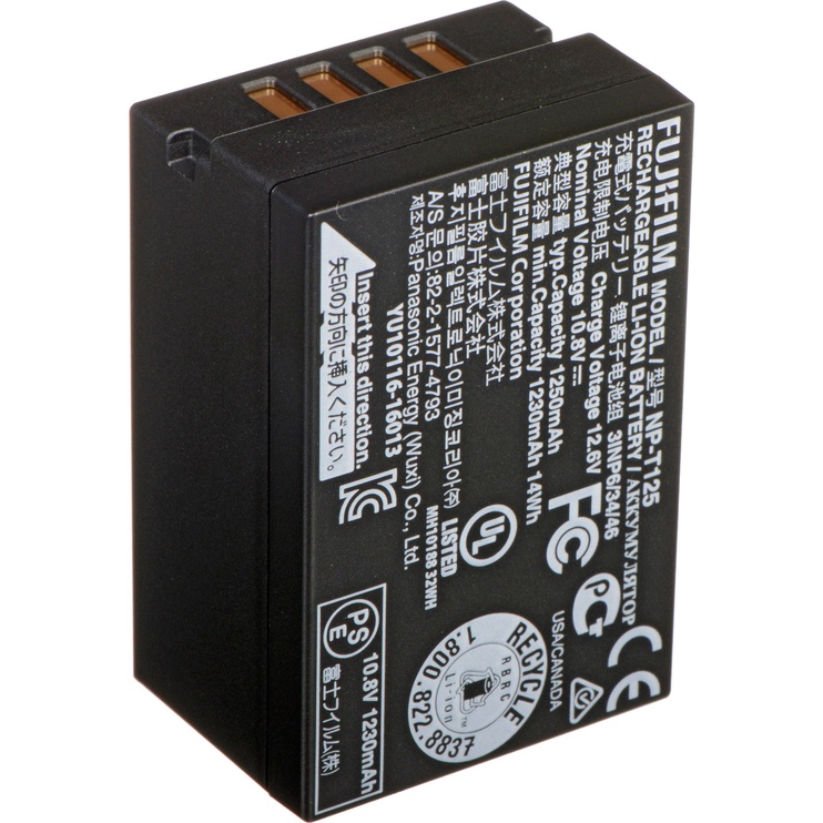 Akumulators Fujifilm NP-T125, Li-ion, 1230 mAh