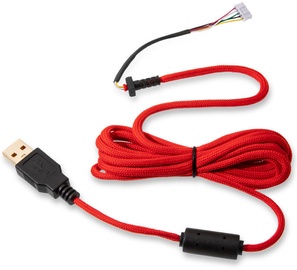 Glorious PC Gaming Race Ascended Cable V2 Crimson Red