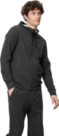 Audimas Stretch Cotton Hoodie Dark Grey S