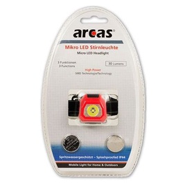 Galvas lukturis Arcas Cree LED + 2x2032 baterijas