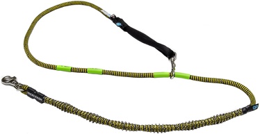 Поводок Dogcessories Idealeash 2.0 Trekking Lite, черный/желтый, 2 м