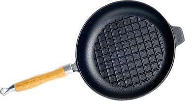 Fissman Grill Pan Cast Iron With Wooden Handle 27x4.8cm 4096