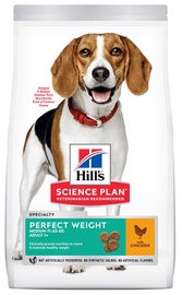 Kuiv koeratoit Hill's Science Plan Canine Adult Perfect Weight Medium, kanaliha, 2 kg