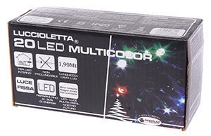 Giocoplast Natale LED Lights 20 Multi Colour