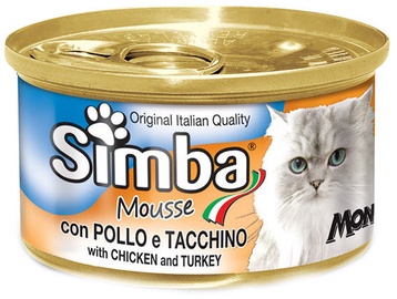 Monge Simba Mousse With Chicken & Turkey 85g