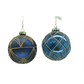 Ziemassvētku eglītes rotaļlieta EBX944090/EBX944062 Blue, 4 gab.