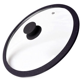 Fissman Arcades Lid With Marble Silicone Rim Dark Grey D20cm