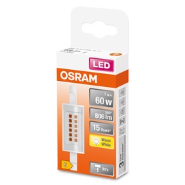 Spuldze Osram LED, Erimõõduline, balta, R7s, 7 W, 806 lm