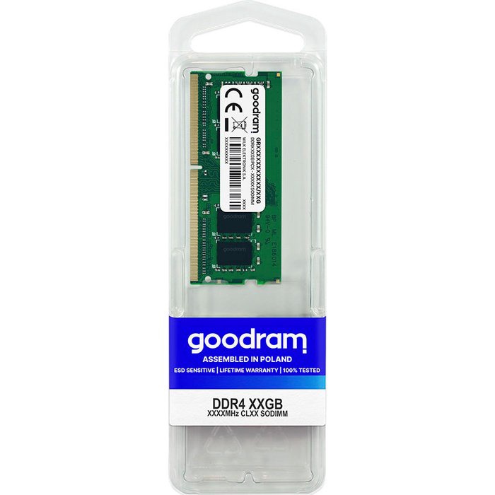 Operatiivmälu (RAM) Goodram GR2400S464L17/16G, DDR4 (SO-DIMM), 16 GB, 2400 MHz