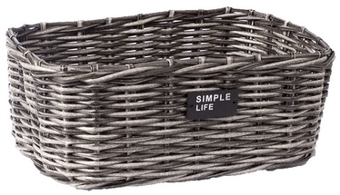 Home4you Basket Ruby-3 35x25x14cm Grey