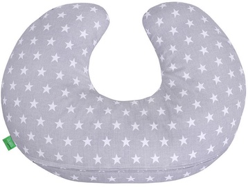 Lulando Crescent Shaped Nursing Pillow White Stars/Grey 55x42cm
