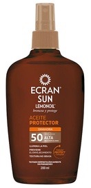Apsauginis kūno aliejus nuo saulės Ecran Sun Lemonoil SPF50, 200 ml