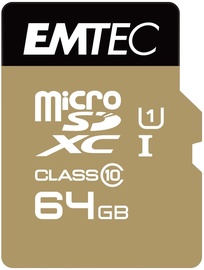 Emtec 64GB Gold+ Micro SDXC Class10