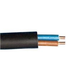 KABELIS CYKY X-O 2X1.5 MELNS (100)