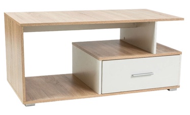 Kohvilaud Signal Meble Sia Sonoma Oak/White, 1100x500x550 mm