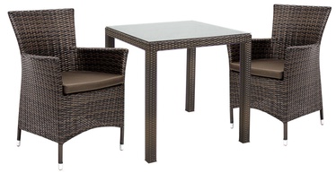 Home4you Wicker Garden Furniture Set 3pcs