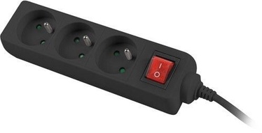 Lanberg Power Strip 1.5m Black PS1-03E-0150-BK