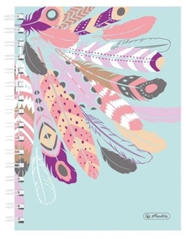 Herlitz Spiral Notepad A5/100p Feathers