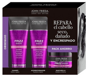 Šampūnas + Plaukų kondicionierius + Kaukė plaukams John Frieda Frizz Ease, 3x250 ml