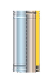 Cordivari Isolated Chimney Pipe D100 0.5m