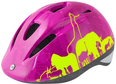 Шлем Force Fun Animal, желтый/розовый, S, 480 - 540 мм